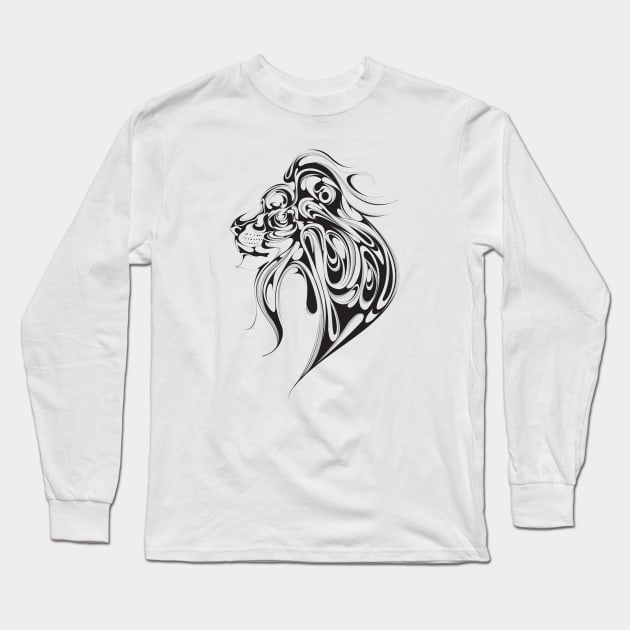 Lion Long Sleeve T-Shirt by kui1981